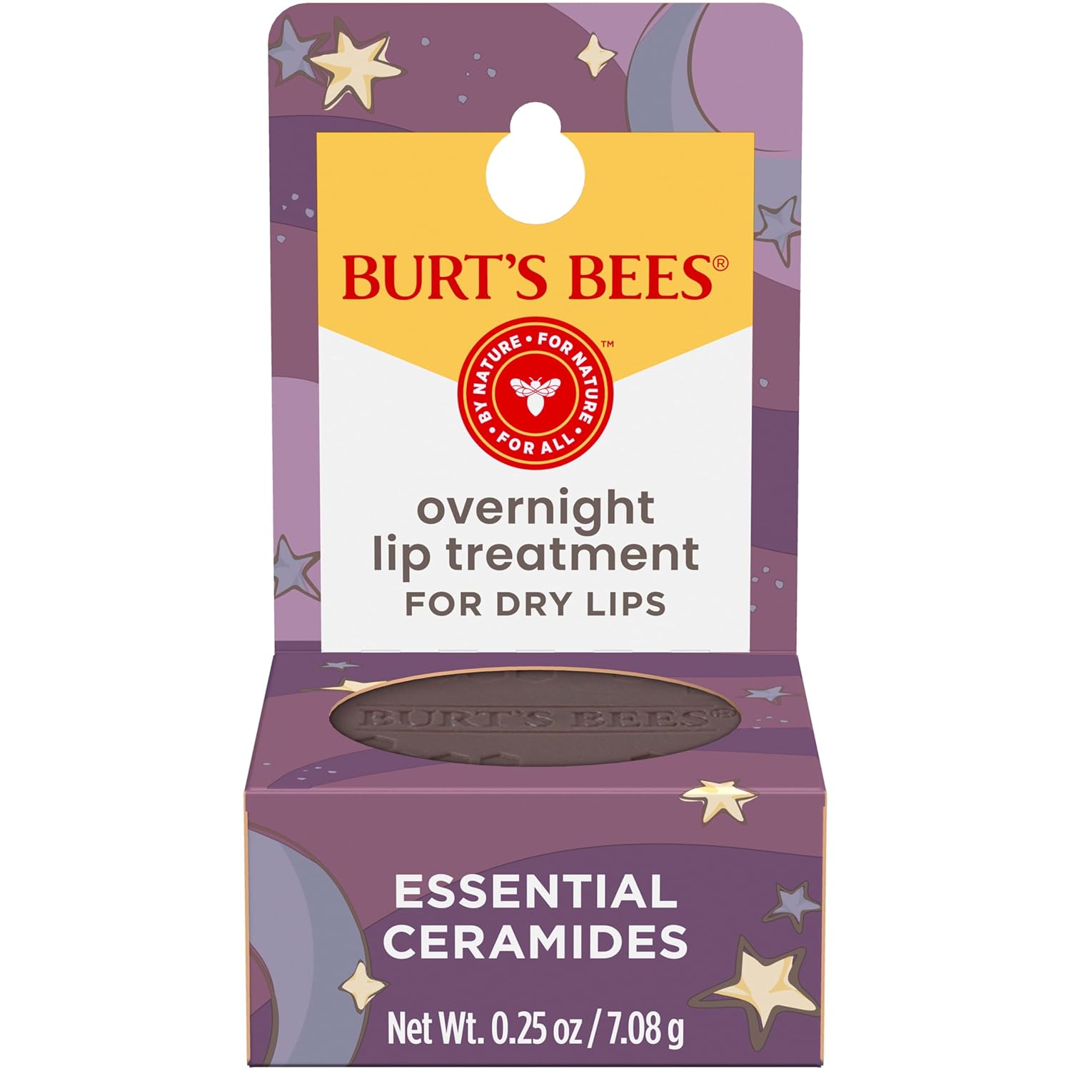 Burt's Bees Ceramide Lip Therapy – Gentle Overnight Lip Balm Free from Phthalates and SLS for Daily Wearers