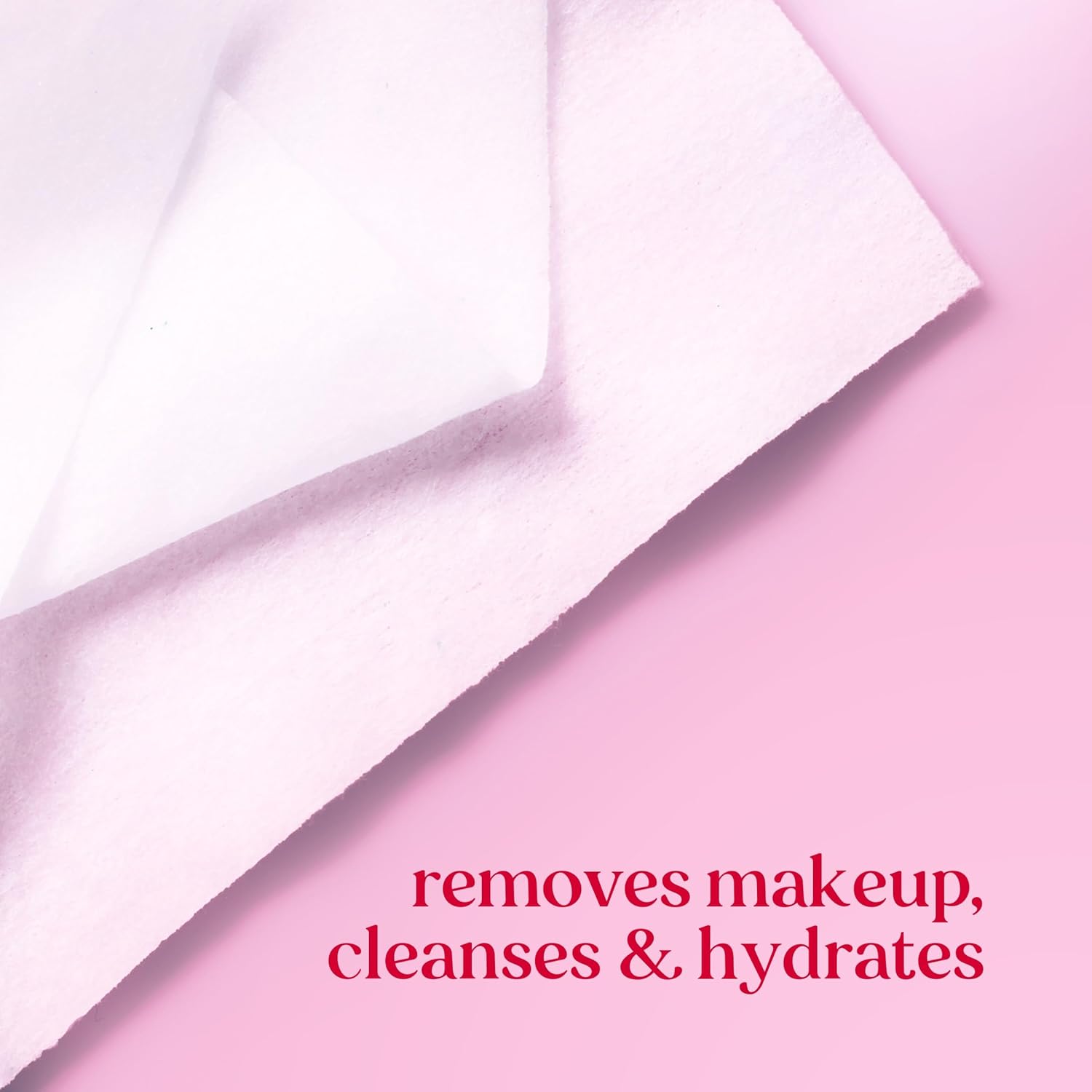 Burt's Bees Micellar Rose Water Face Cloths – Clutter-Free Skincare Shelf Upgrade, Gentle 3-in-1 Wipes