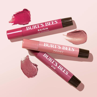 Burt's Bees Moisturizing Tinted Lip Trio – Compact Glowy Color for Camping, Hiking, and Open-Air Days