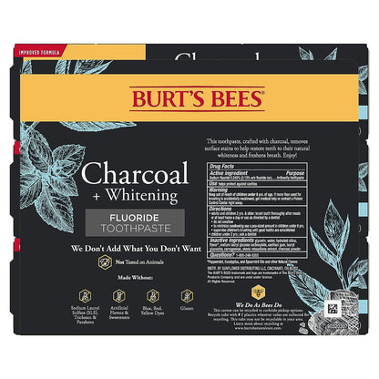 Burt's Bees Natural Mint Toothpaste 3-Pack – Long-Lasting Fresh Breath for Mindful Morning Rituals