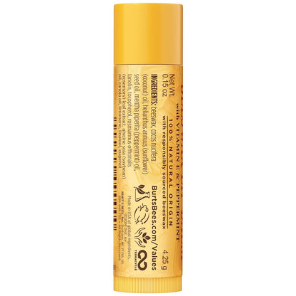 Burt's Bees Natural Origin Lip Balm – Office-Friendly Tube for Conference Room, Desk Drawer, and Travel Day