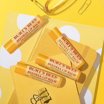 Burt's Bees Natural Origin Lip Balm – Office-Friendly Tube for Conference Room, Desk Drawer, and Travel Day