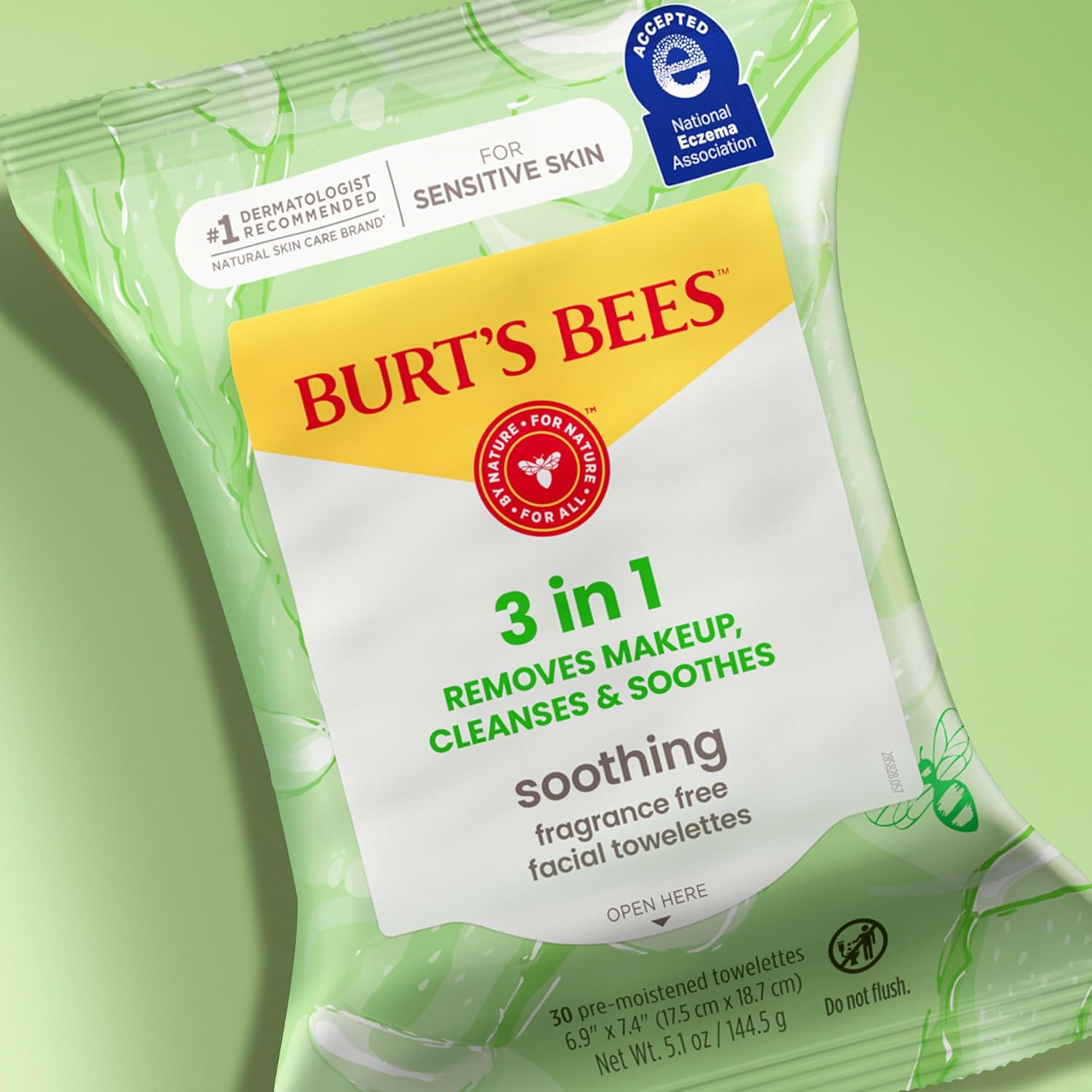 Burt's Bees Plant-Based Makeup Removing Wipes – Thoughtful Stocking Stuffer for Sensitive-Skin Friends