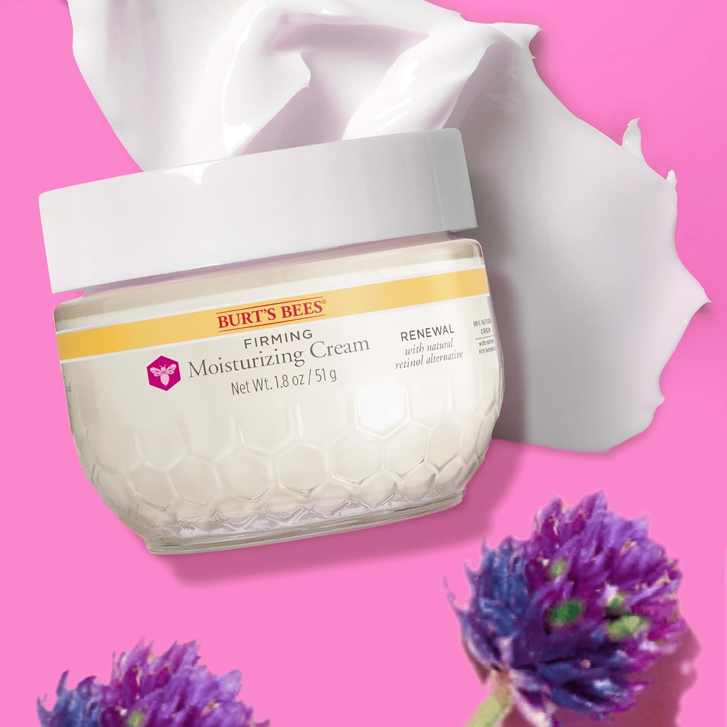 Burt's Bees Renewal Night Cream – Simple Fragrance-Free Cream for a Minimalist Nightstand Skincare Ritual