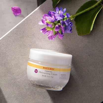 Burt's Bees Renewal Night Cream – Simple Fragrance-Free Cream for a Minimalist Nightstand Skincare Ritual