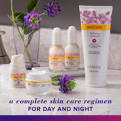Burt's Bees Renewal Night Cream – Simple Fragrance-Free Cream for a Minimalist Nightstand Skincare Ritual