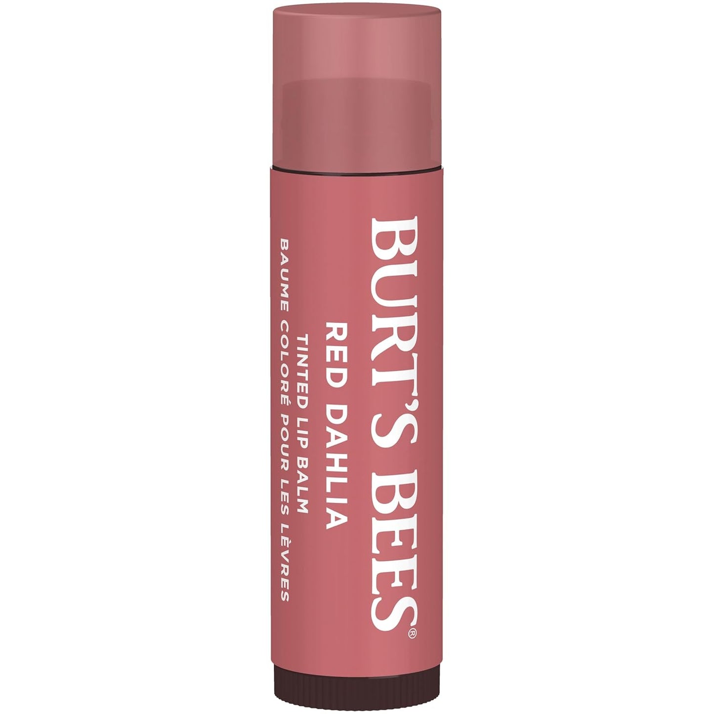 Burt's Bees Tinted Lip Balm – Streamlined Everyday Lip Color for Neutral-Toned Collections, 0.3 oz Travel Tube