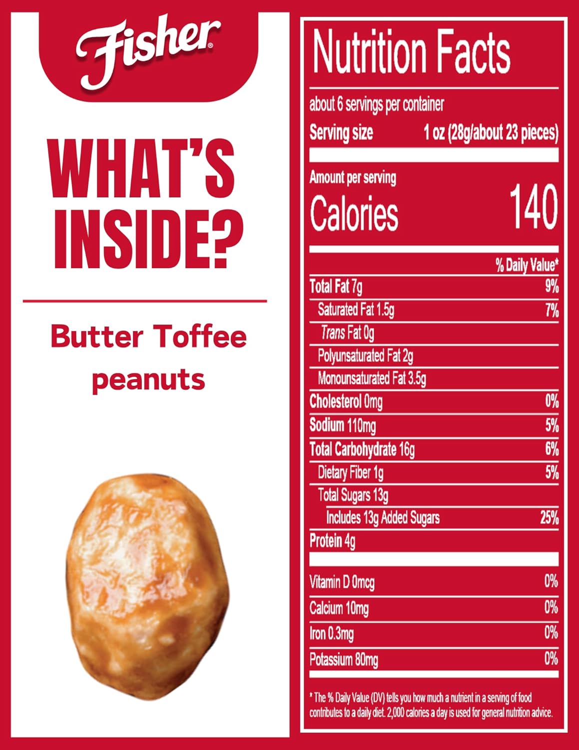 butter toffee flavor coating with 0g trans fat per serving