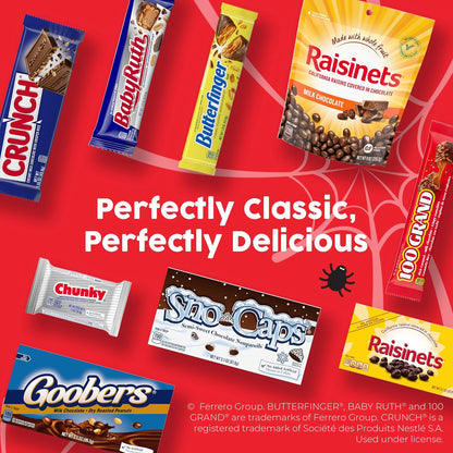 Butterfinger, CRUNCH and Baby Ruth Minis Candy Bars – Portable Snack for Camping Trips, Picnic Tables, and Tailgate Setups