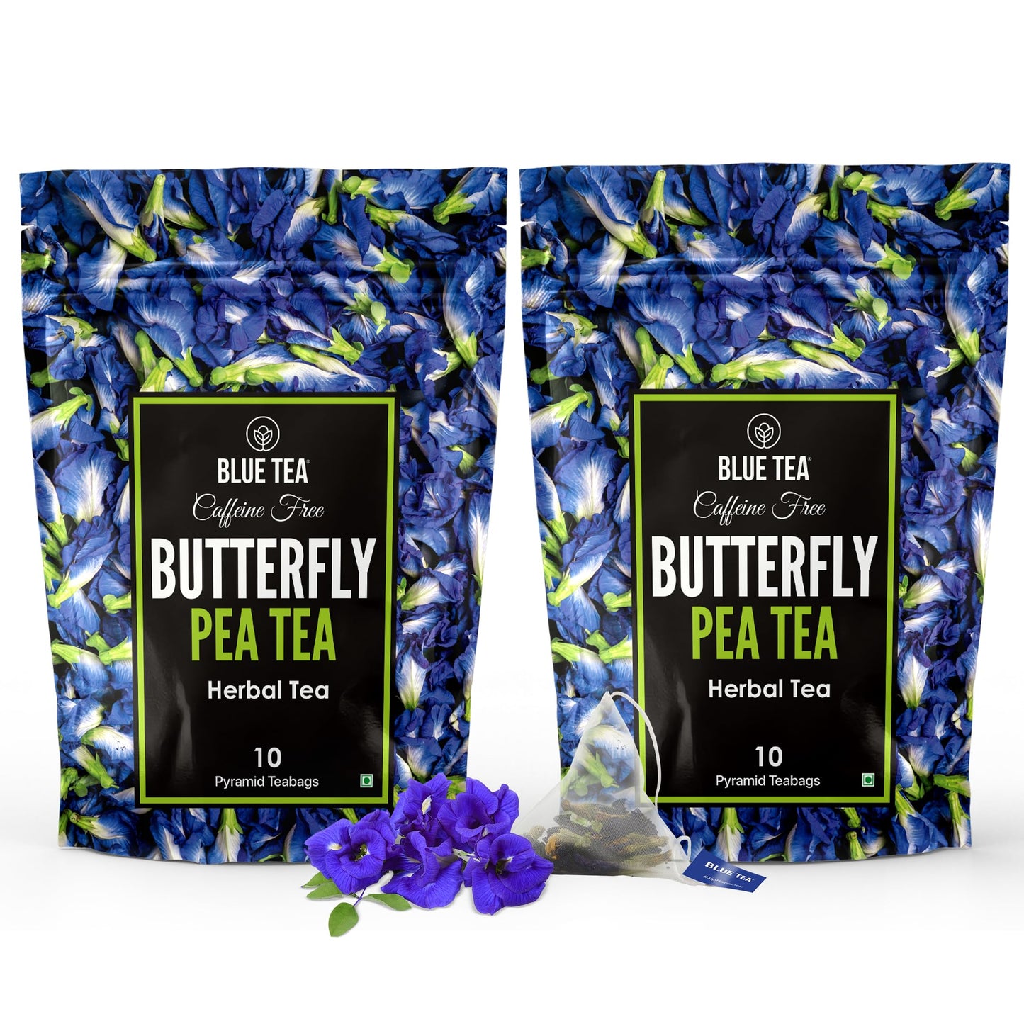 Butterfly Pea Flower - 10 Tea Bags (Pack of 2)