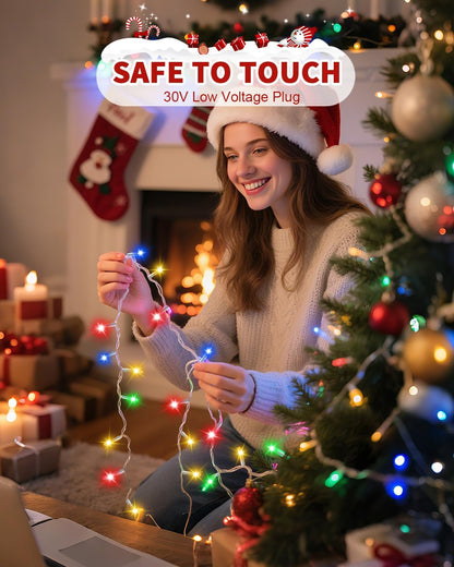 BZBANRN 403ft Remote Control String Lights with Timer, Parent Approved Decorative Lights for Reading Corner and Bedroom Ceiling Stars