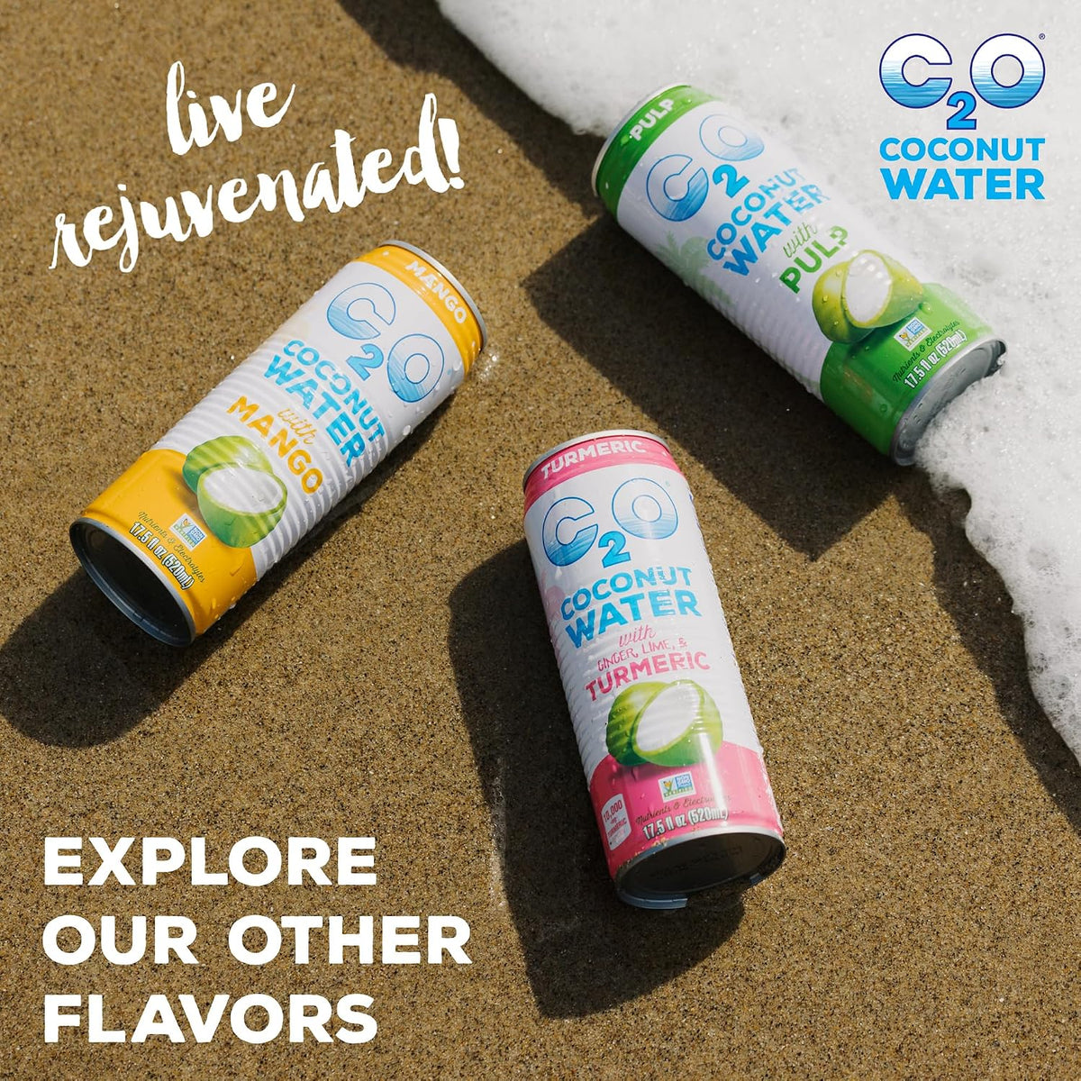 C2O Single-Ingredient Coconut Water – Calm, Sugar-Free Hydration for Evening Wind-Down