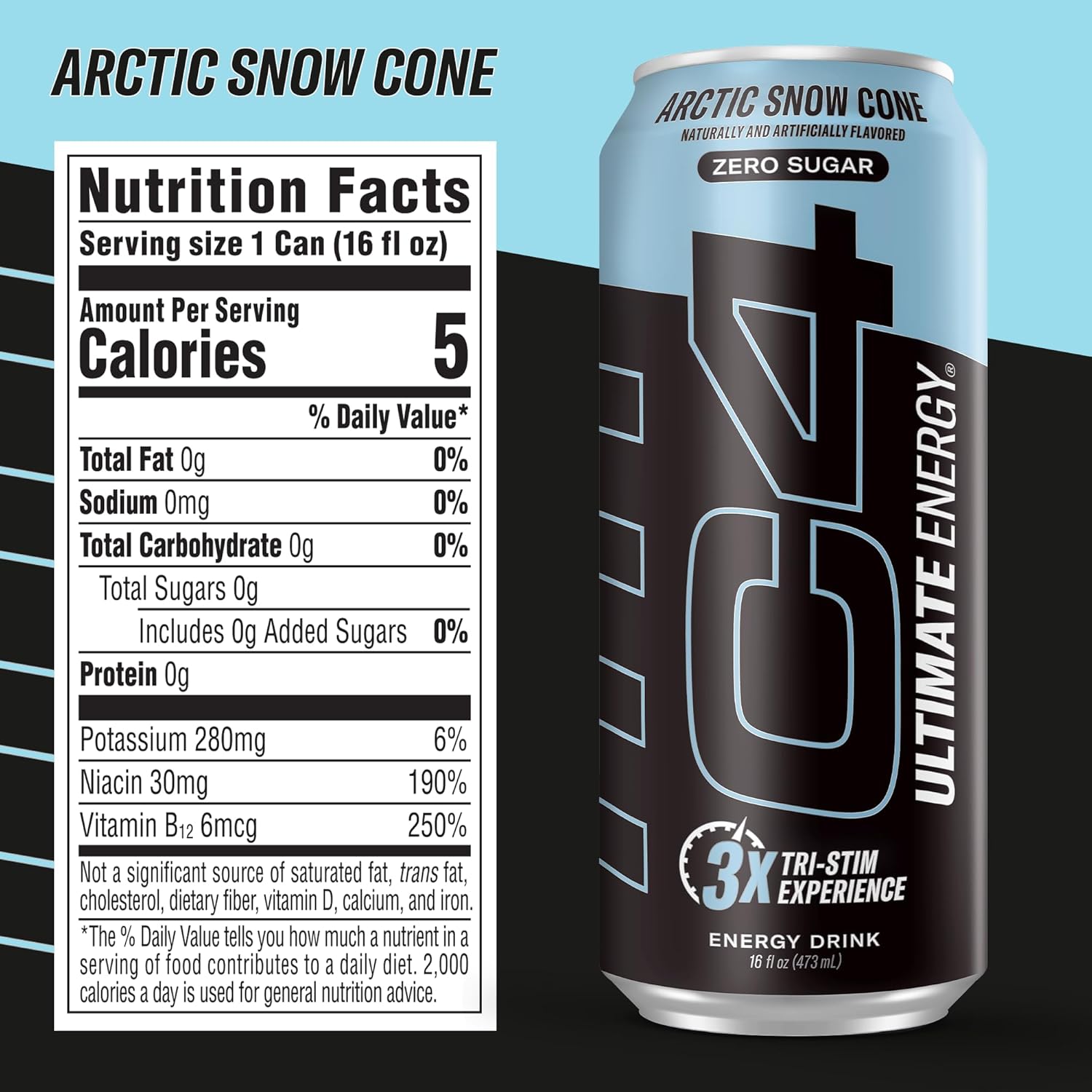 C4 Ultimate Sugar Free Performance Drink for Wellness Focused Athletes and Recovery Friendly Energy, 16oz Pack of 12