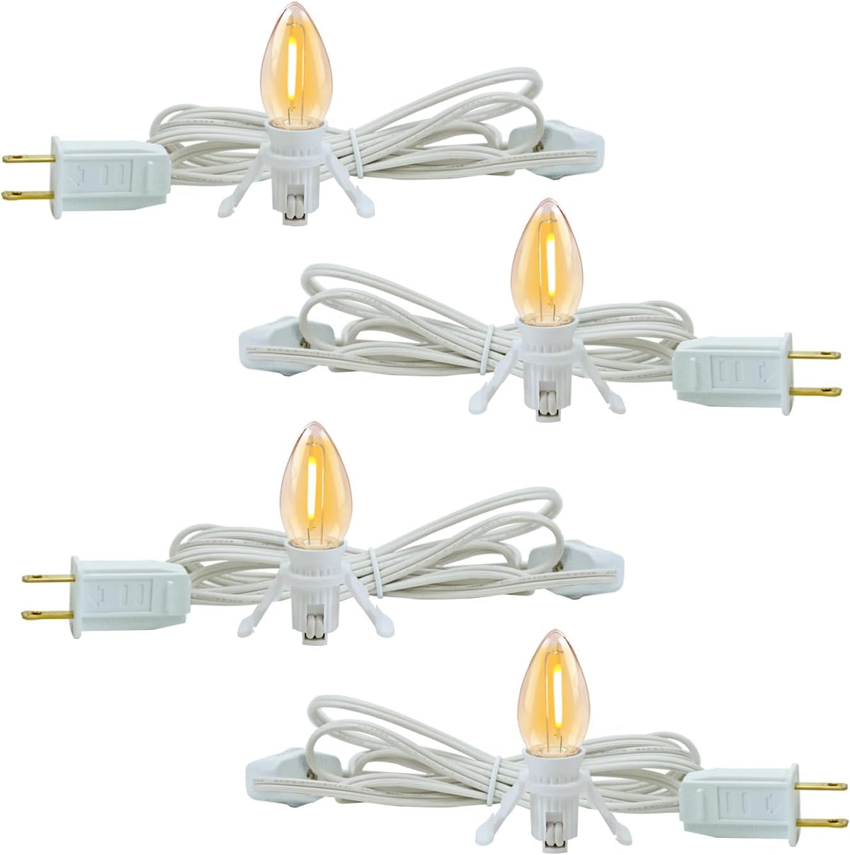 c7 led filament bulbs with candelabra/e12-style sockets use 85% less energy than traditional bulbs and have an operating life of up to 20,000 hours