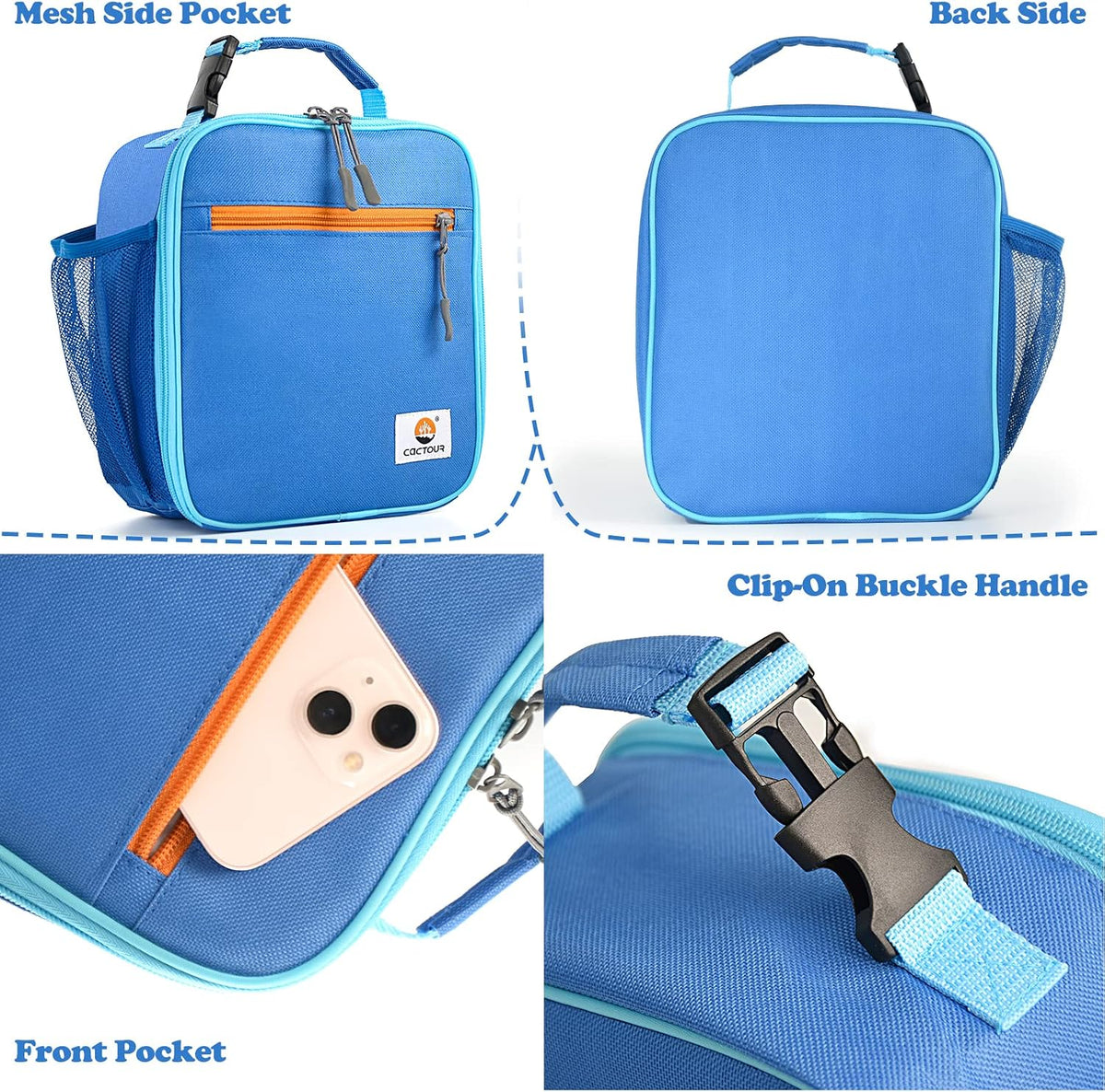 CaCTOUR Kids Lunch Box – Practical Birthday and Holiday Gift for Girls and Boys Ages 3 to 7