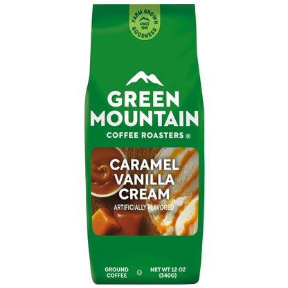 Green Mountain Caramel Vanilla Cream Ground Coffee – Sophisticated Host Kitchen Pairing, Dessert-Style Coffee