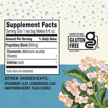 caffeine-free herbal blend formulated for adult bedtime use