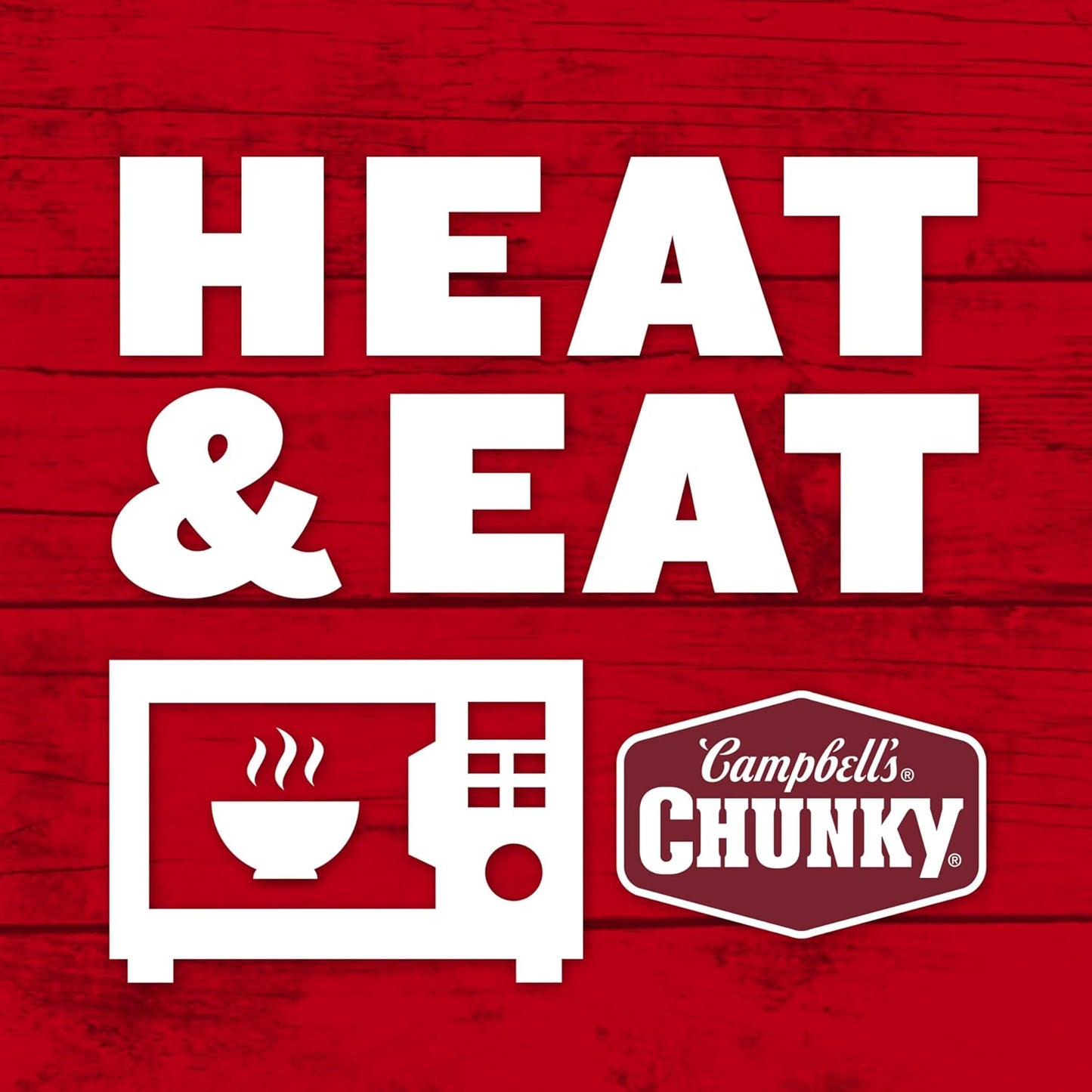 Campbell's Chunky Soup Hearty Bean with Ham 19 oz Can - Ready-to-Eat Lunch for Back-to-Back Workdays