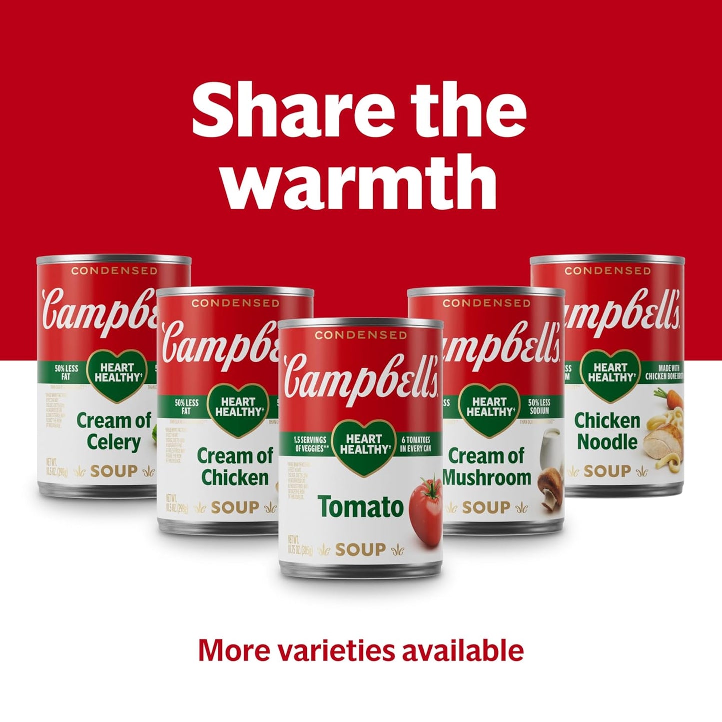 Campbell's Condensed Heart Healthy Cream of Chicken Soup, Caregiver Pantry Pick for Quick Senior Lunch Prep