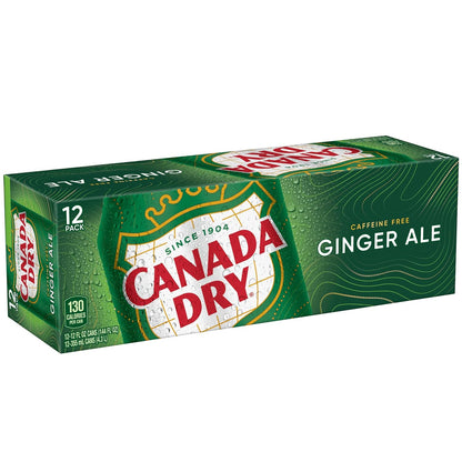 Canada Dry Ginger Ale Soda – Picnic and Park Day Companion, 12 fl oz Cans 12 Pack