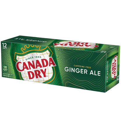 Canada Dry Ginger Ale Soda – Picnic and Park Day Companion, 12 fl oz Cans 12 Pack