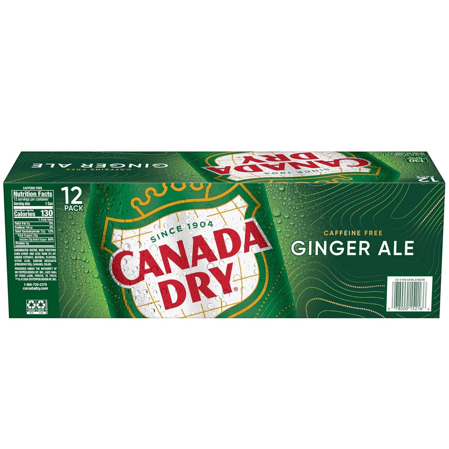Canada Dry Ginger Ale Soda – Picnic and Park Day Companion, 12 fl oz Cans 12 Pack