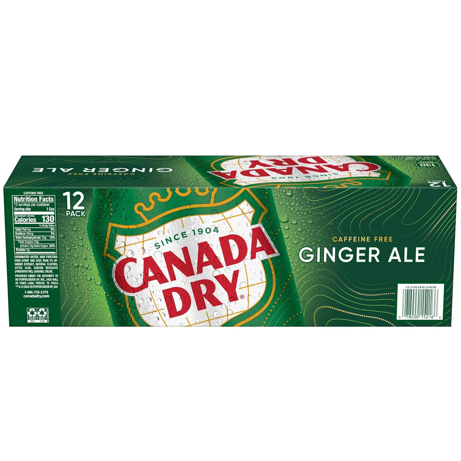 Canada Dry Ginger Ale Soda – Picnic and Park Day Companion, 12 fl oz Cans 12 Pack