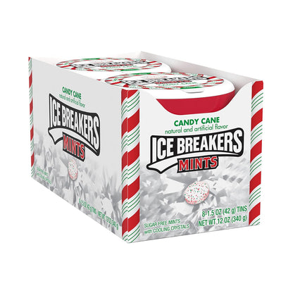 candy-cane flavor with visible cooling crystals