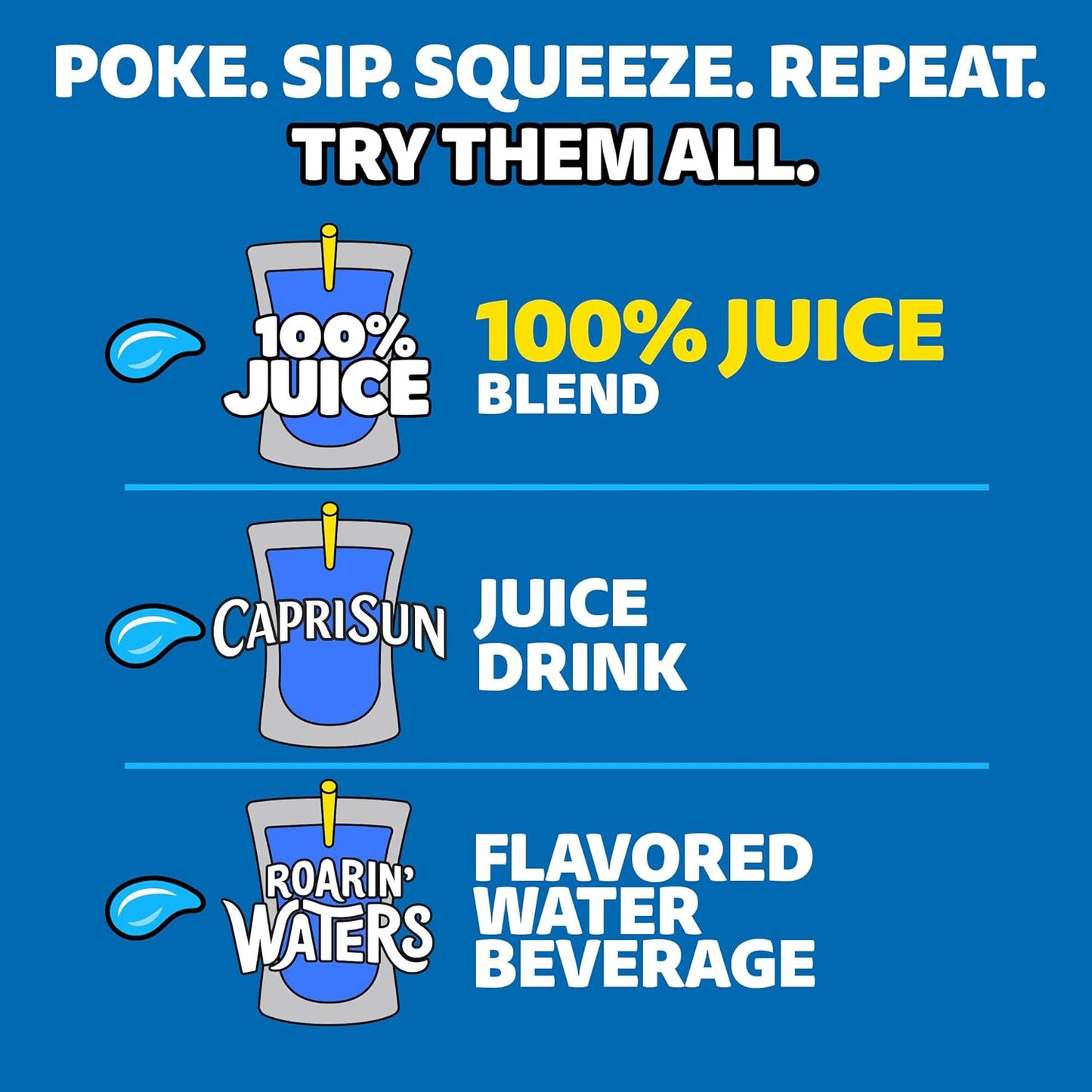 Capri Sun Apple Juice Pouches – Freezer-Friendly Healthy Treat for Blood-Sugar-Conscious Drinkers, 10 Count 6 fl oz