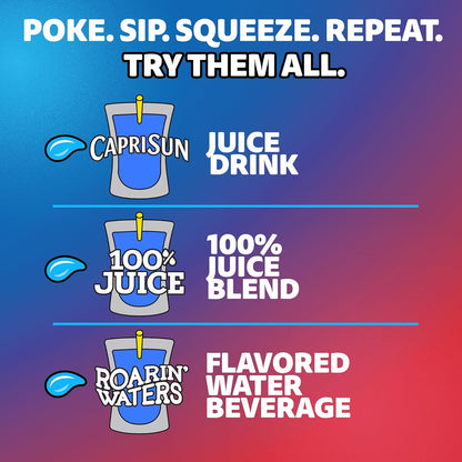 Capri Sun Summer Blast Passion Fruit Mango Juice Blend – Travel Friendly Family Vacation Pouch Drink, 10 Count 6 fl oz