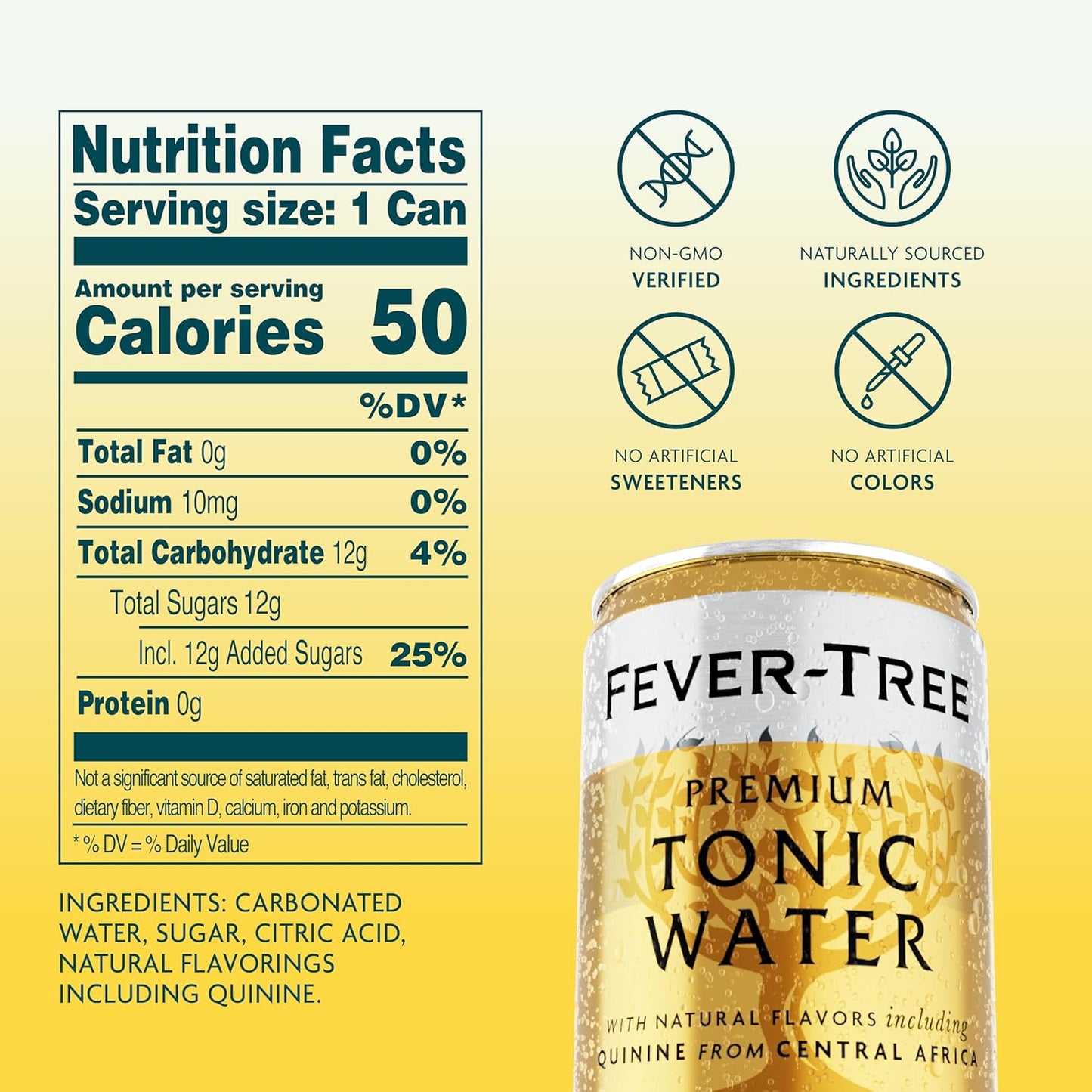 carbonated spring water base with natural flavors and citric acid