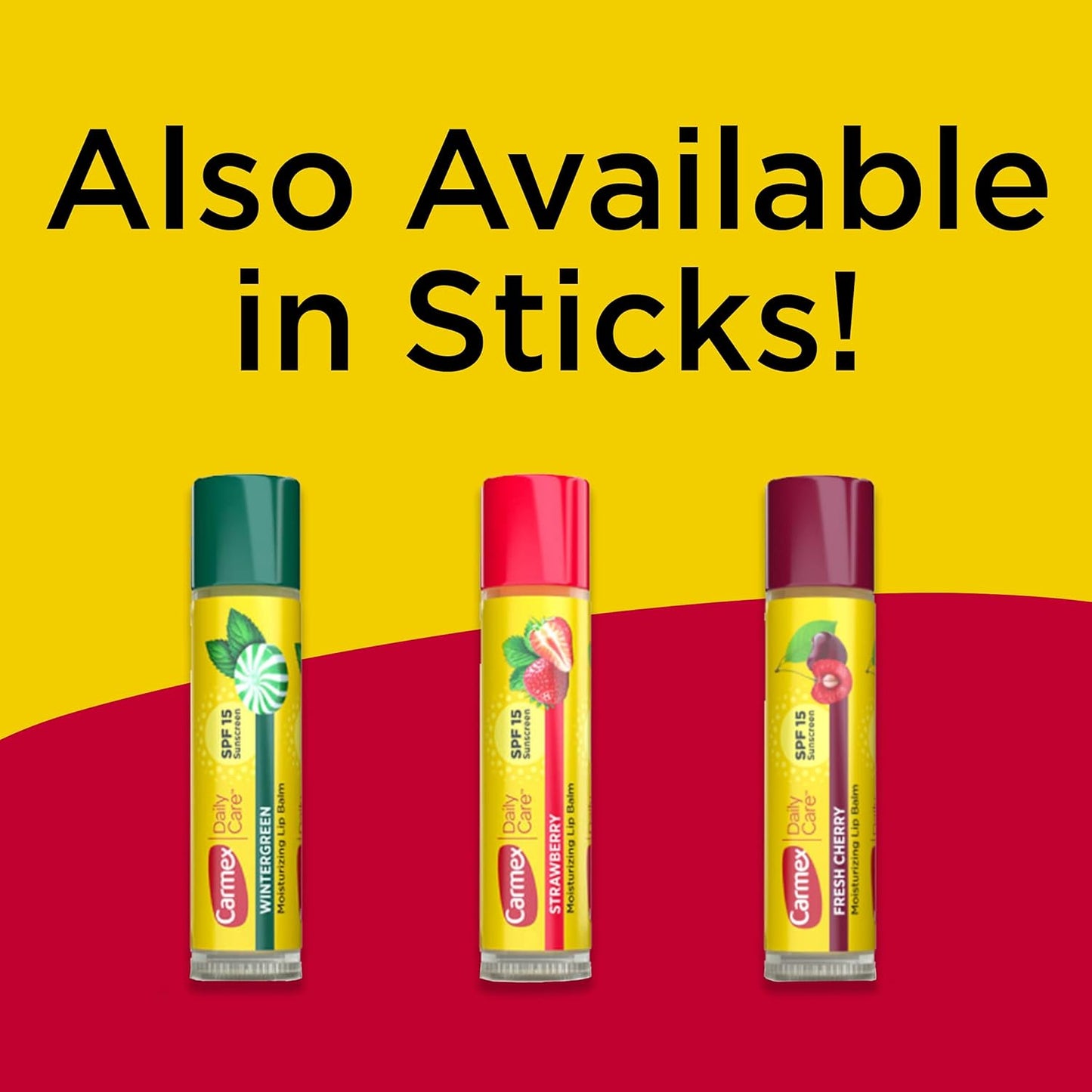 Carmex Daily Care Lip Balm – Mindful Morning and Bedtime Lip Care, Multi-Benefit 3-Pack