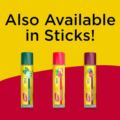 Carmex Daily Care Lip Balm – Mindful Morning and Bedtime Lip Care, Multi-Benefit 3-Pack