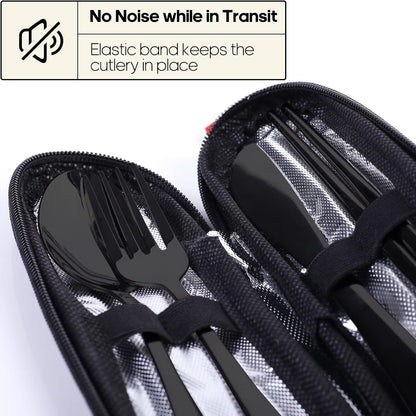 carrying case with elastic band to prevent rattling during transport