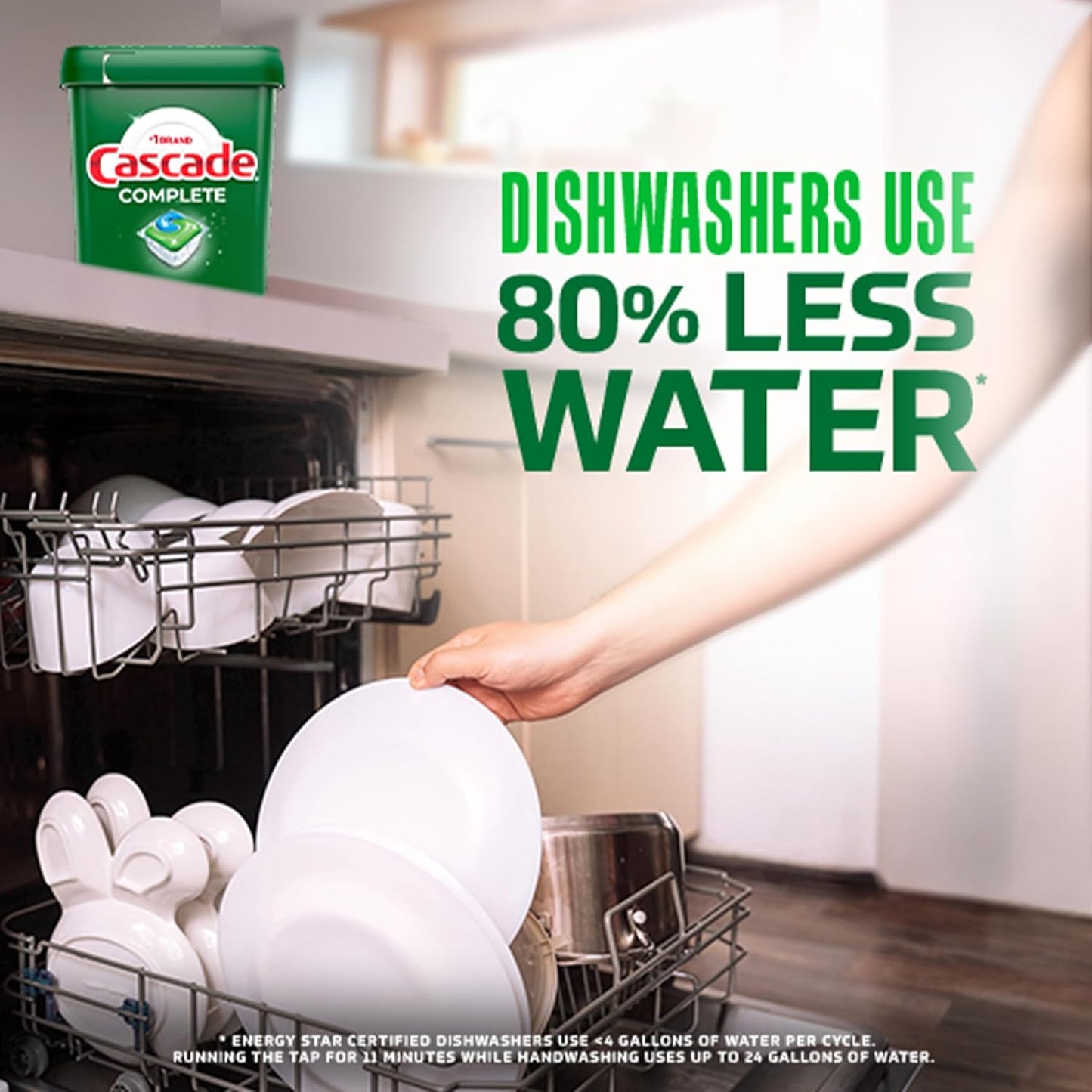 Cascade Complete Dishwasher Pods – Portable Cleaning Solution for Vacation Rental Kitchens, 78 Count