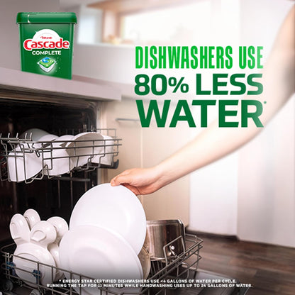 Cascade Complete Dishwasher Pods – Portable Cleaning Solution for Vacation Rental Kitchens, 78 Count