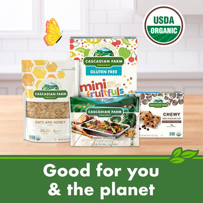 Cascadian Farm Organic Cinnamon Apple Cereal – Easy Resealable Box of Parent Approved Whole Grain Cereal for Busy Mornings