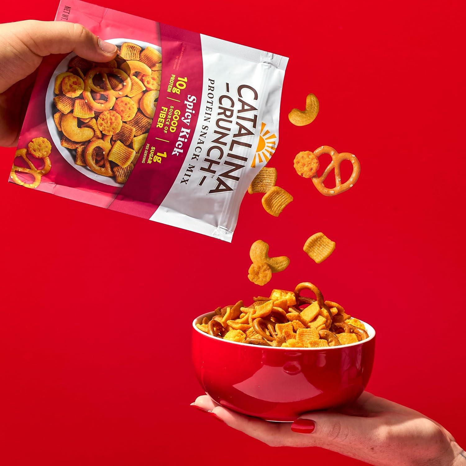 Catalina Crunch Spicy Kick Protein Mix - Resealable Family Snack for Road Trips and Weekend Outings