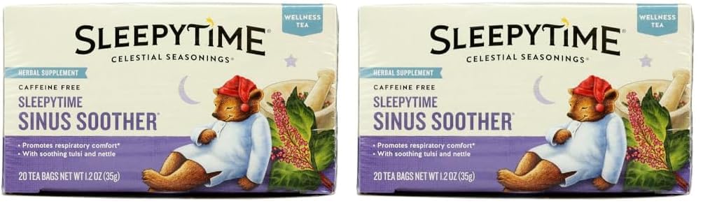 Celestial Seasonings Sleepytime Caffeine Free Tea – Natural Ingredients, No Artificial Flavors for Minimalist Homes