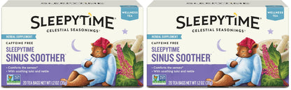 Celestial Seasonings Sleepytime Caffeine Free Tea – Natural Ingredients, No Artificial Flavors for Minimalist Homes