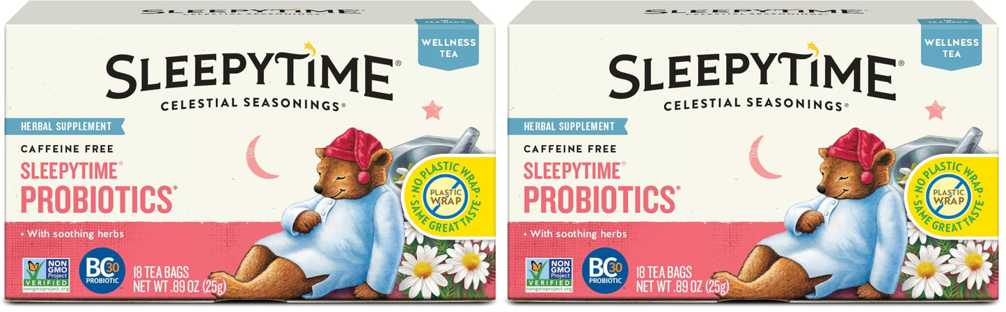 Celestial Seasonings Sleepytime Caffeine Free Tea – Natural Ingredients, No Artificial Flavors for Minimalist Homes