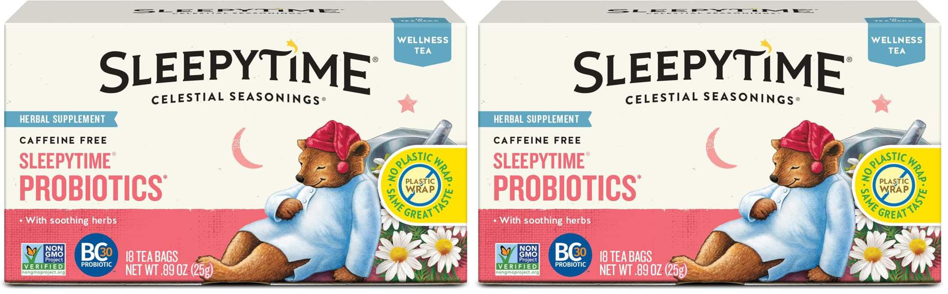 Celestial Seasonings Sleepytime Caffeine Free Tea – Natural Ingredients, No Artificial Flavors for Minimalist Homes
