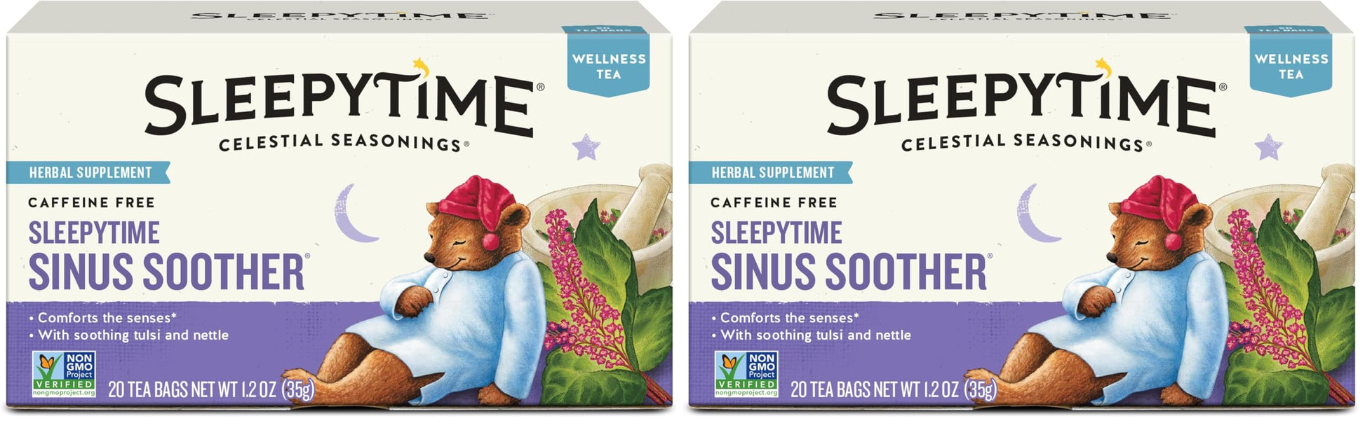 Celestial Seasonings Sleepytime Caffeine Free Tea – Natural Ingredients, No Artificial Flavors for Minimalist Homes