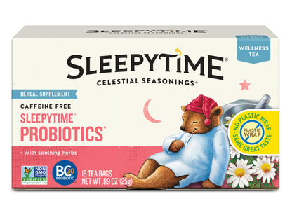 Celestial Seasonings Sleepytime Caffeine Free Tea – Natural Ingredients, No Artificial Flavors for Minimalist Homes
