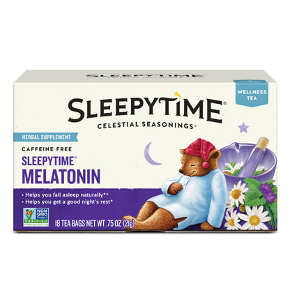 Celestial Seasonings Sleepytime Caffeine Free Tea – Natural Ingredients, No Artificial Flavors for Minimalist Homes