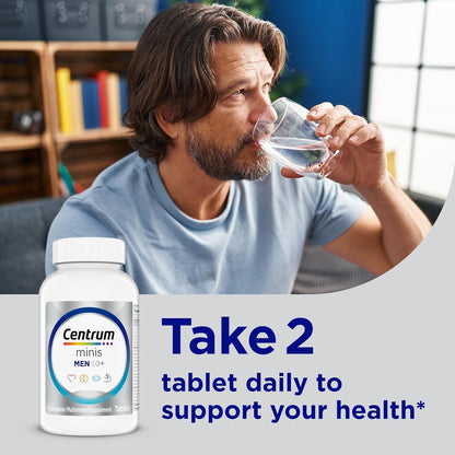 Centrum Minis Silver Men 50 Plus Multivitamin – Streamlined Gluten-Free Non-GMO Formula in a Simple 280-Count Bottle