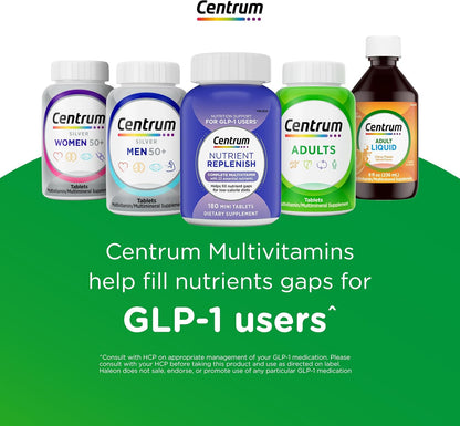 Centrum Minis Silver Men 50 Plus Multivitamin – Streamlined Gluten-Free Non-GMO Formula in a Simple 280-Count Bottle