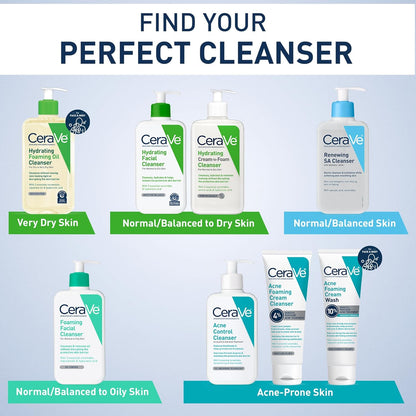 CeraVe Ceramide-Rich Foaming Cleanser – Calming Skincare for Your Nightly Wind-Down Routine