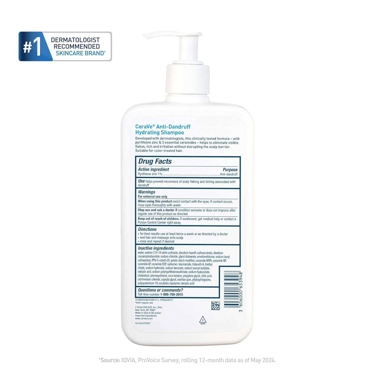 CeraVe Hydrating Shampoo and Conditioner Bundle – Dermatologist-Recommended Gift for Sensitive Scalp Sufferers