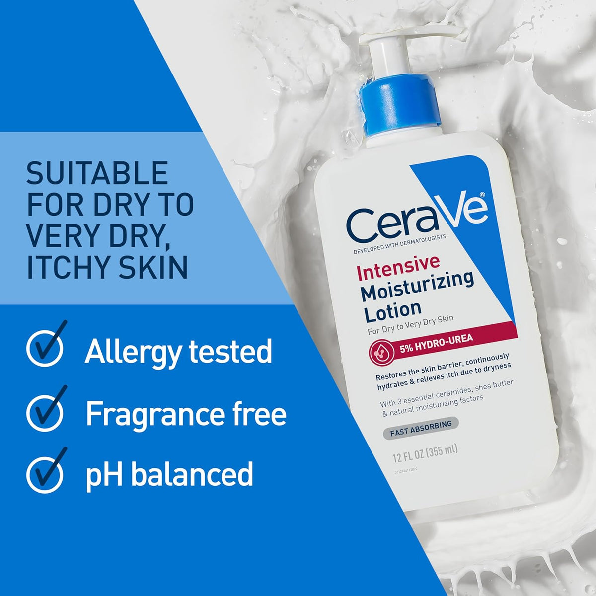 CeraVe Hydro-Urea Body Cream – Practical Get-Well Gift for Elderly Parents with Itchy Skin